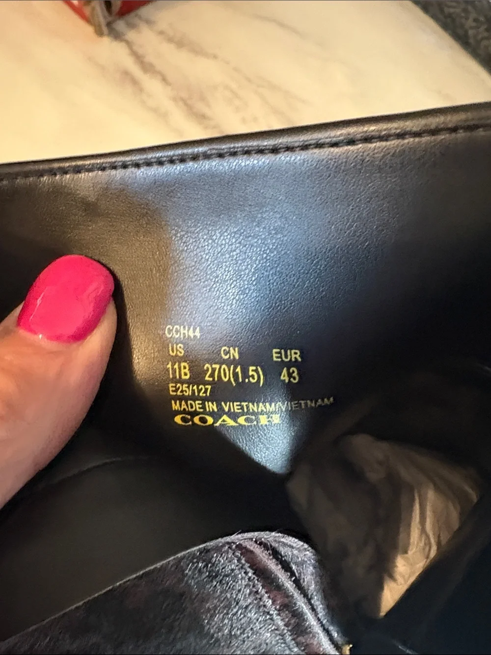 Coach ankle booties